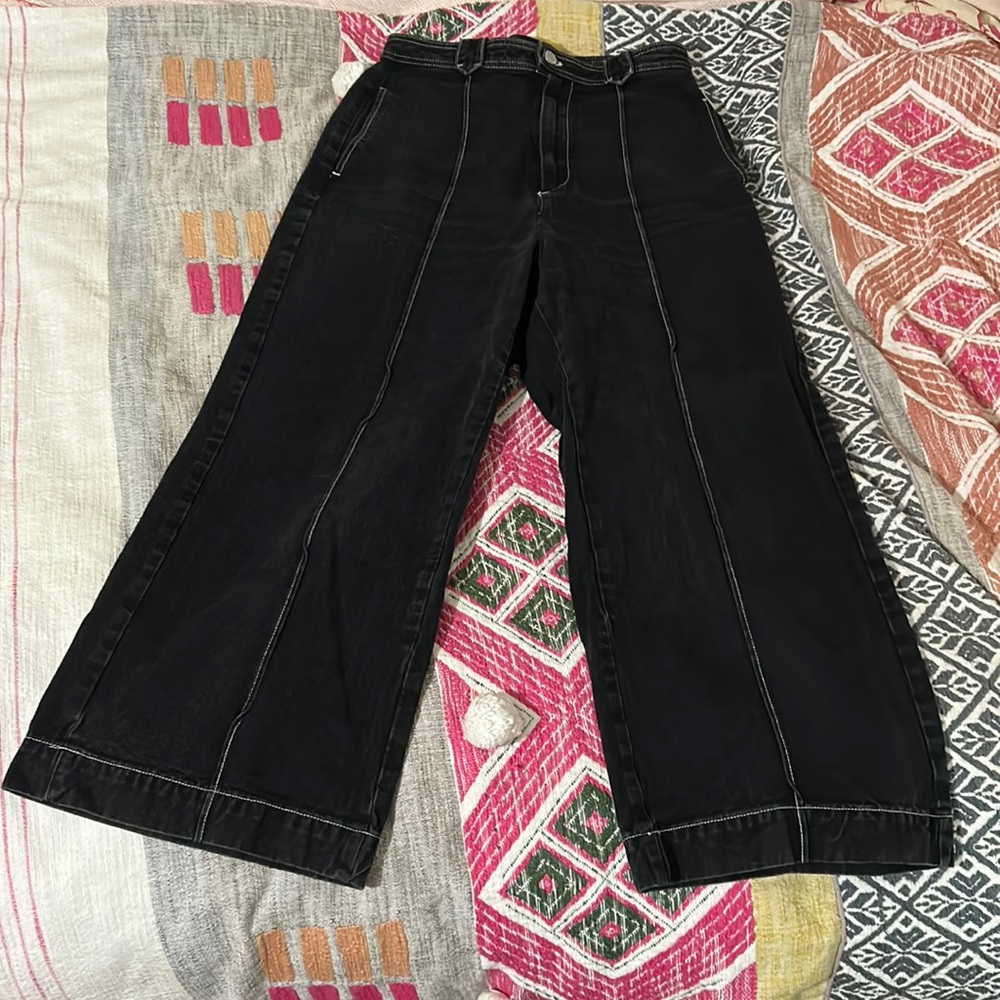 BDG Black High Rise Wide-Leg Jean